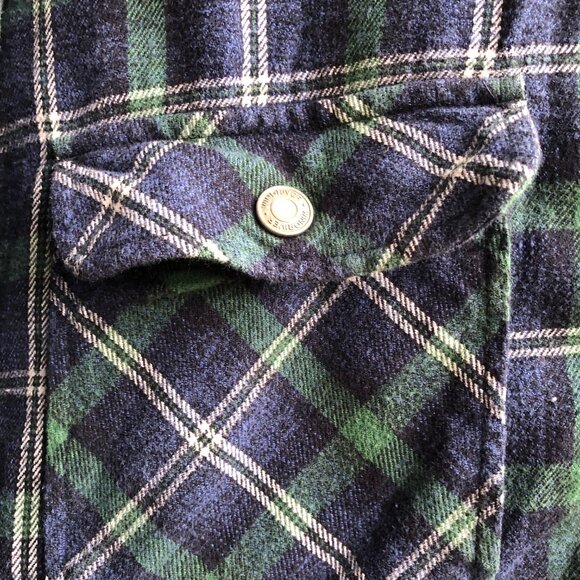Mens Plaid Work Jacket || Plaid Fall Jacket || Mens 3XL Plaid - Picture 5 of 10